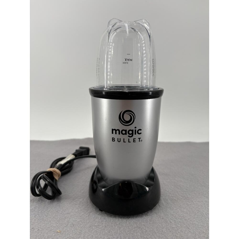 Magic Bullet Blender MB1001B Replacement Parts motor Base w/ Cup Silver Tested